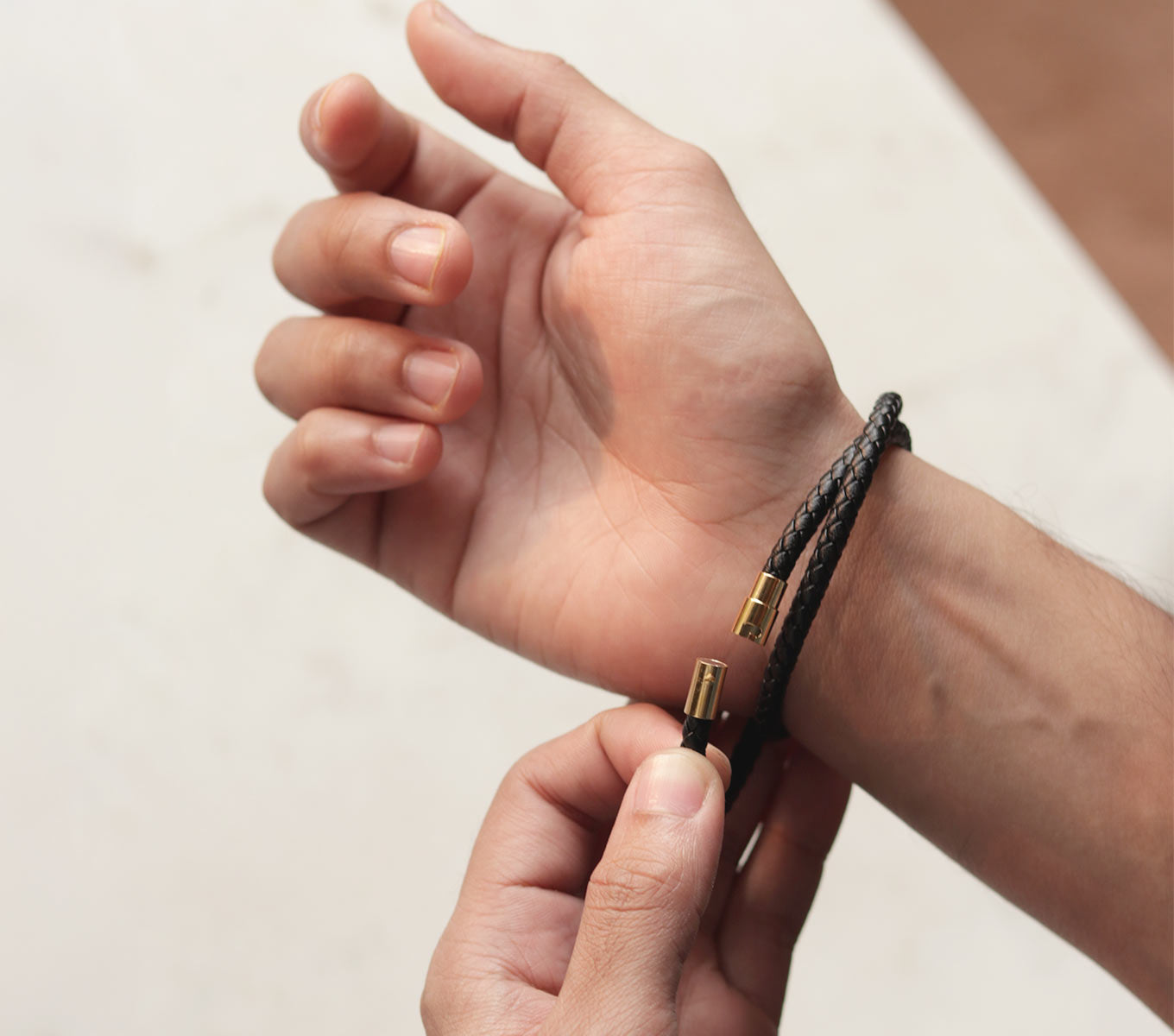 Buy Wreath Leather Wristband Online | Leather Bracelet – Nappa Dori