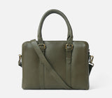 DUAL ZIP LAPTOP BAG LEATHER 15 INCH