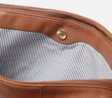 DUAL ZIP LAPTOP BAG LEATHER 15 INCH