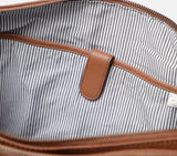 DUAL ZIP LAPTOP BAG LEATHER 15 INCH