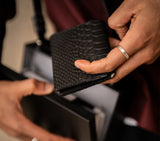 QUINN FOLD CROC WALLET