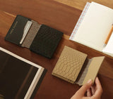 QUINN FOLD CROC WALLET