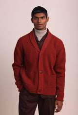 MONTGOMERY SHAWL COLLAR CARDIGAN - Nappa Dori