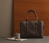 DUAL ZIP LAPTOP BAG LEATHER 15 INCH