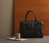 DUAL ZIP LAPTOP BAG LEATHER 15 INCH
