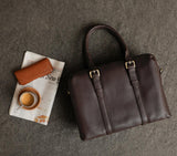 DUAL ZIP LAPTOP BAG LEATHER 15 INCH