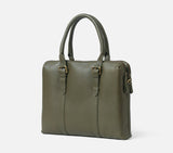 DUAL ZIP LAPTOP BAG LEATHER 15 INCH