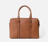 DUAL ZIP LAPTOP BAG LEATHER 15 INCH