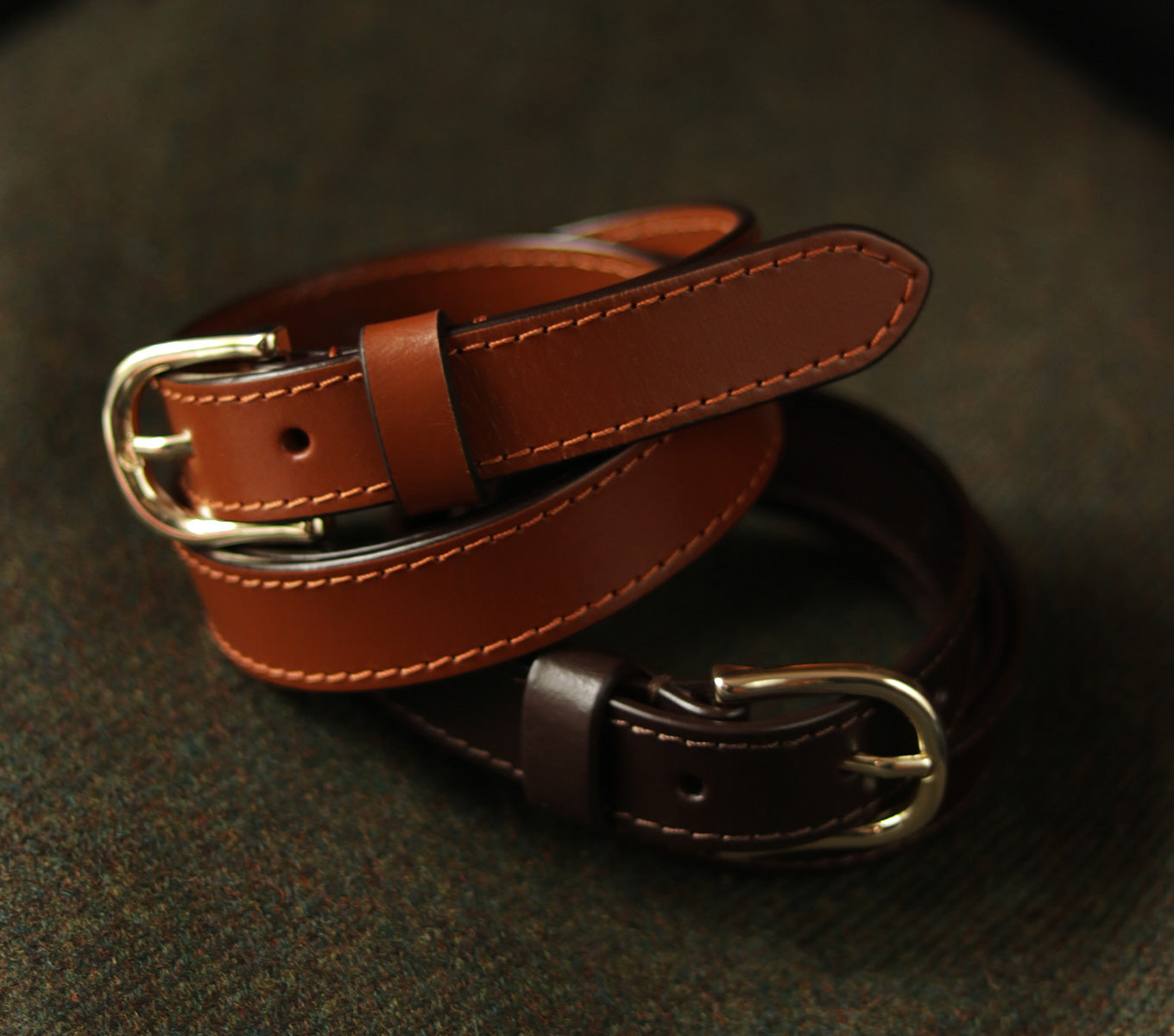 MAISON BOINET/13mm belt in nappa leather