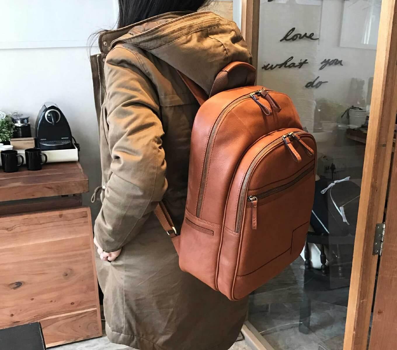 ALPS BACKPACK LEATHER 15 INCH