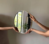 Brass Round Mirror