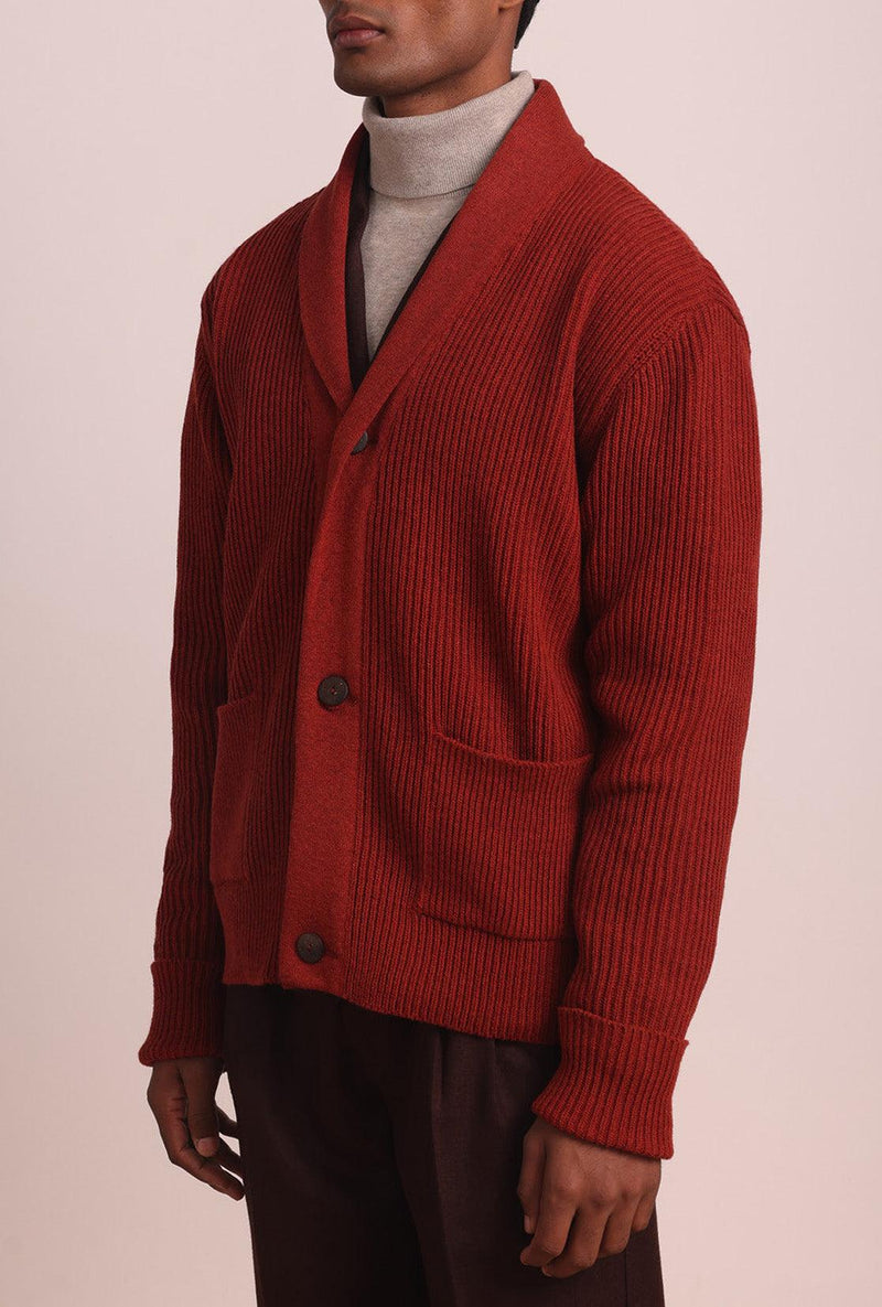 MONTGOMERY SHAWL COLLAR CARDIGAN - Nappa Dori