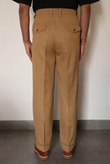 WESTLEY FOUR PLEAT PANTS - Nappa Dori