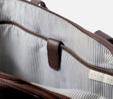 DUAL ZIP LAPTOP BAG LEATHER 15 INCH