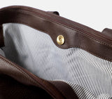 DUAL ZIP LAPTOP BAG LEATHER 15 INCH