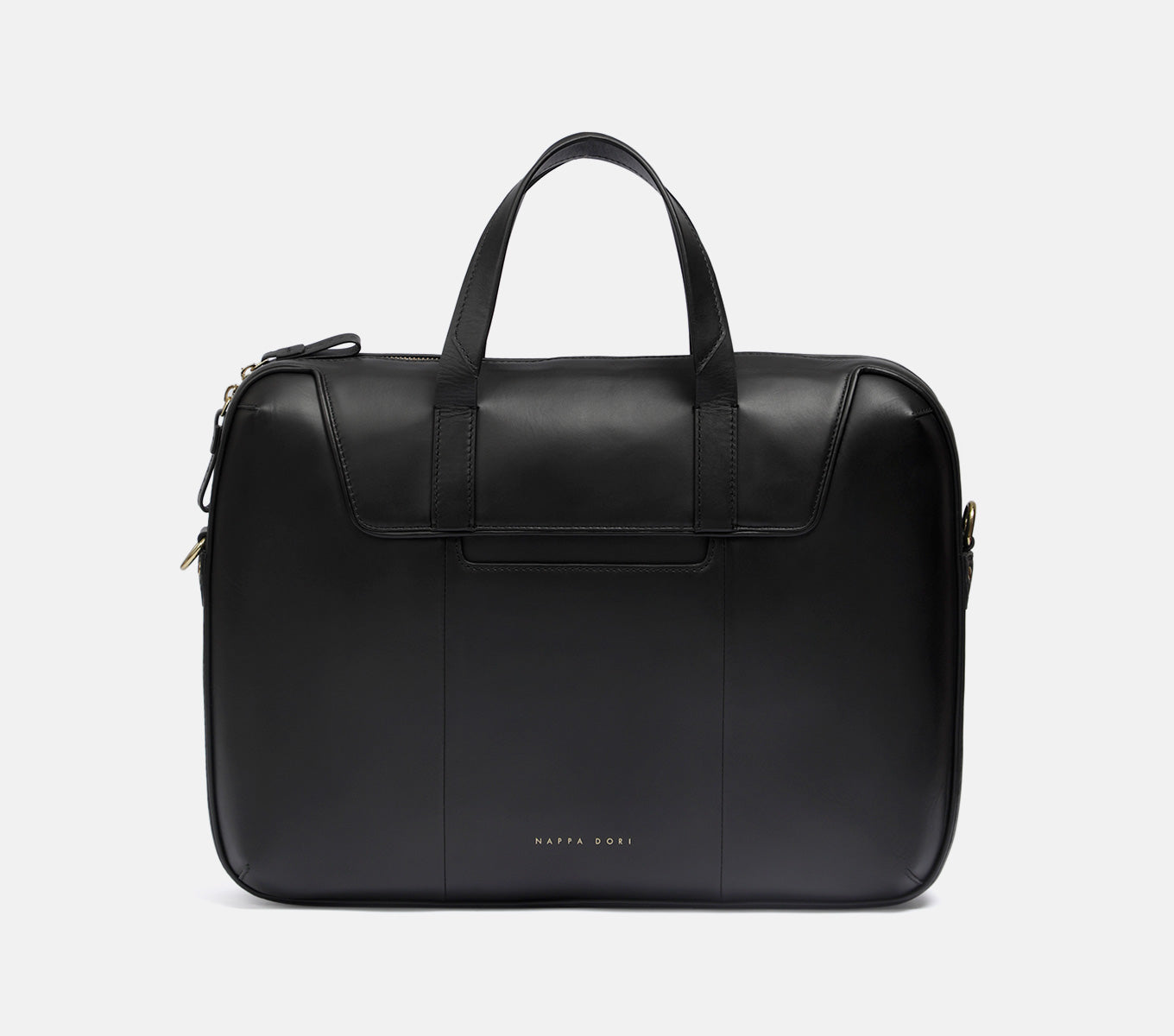 Hudson Leather Laptop Bag | Single Zip Briefcase - Nappa Dori