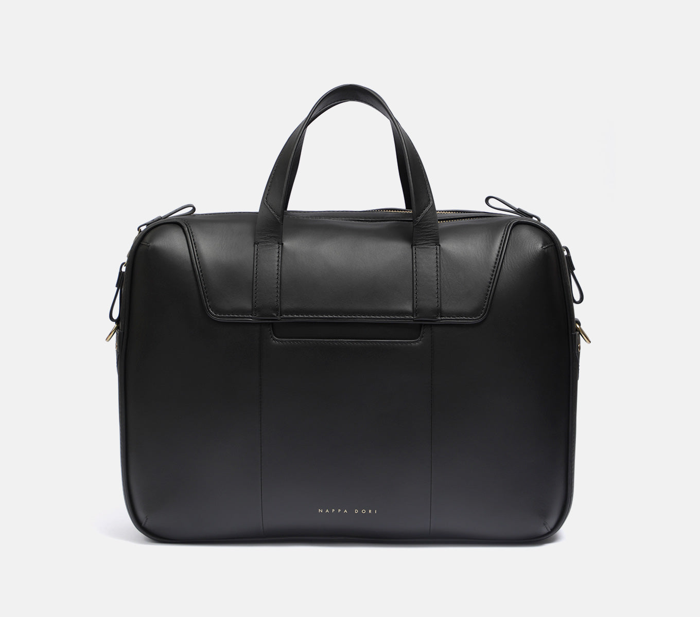 Hudson Leather Laptop Bag | Dual Zip Briefcase - Nappa Dori