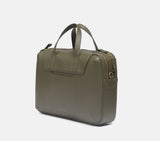 Slim Profile Hudson Leather Laptop Bag & Briefcase 41cm x 30cm x 10cm with Premium Italian leather.