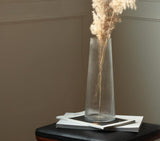 RIPPLED GLASS VASE