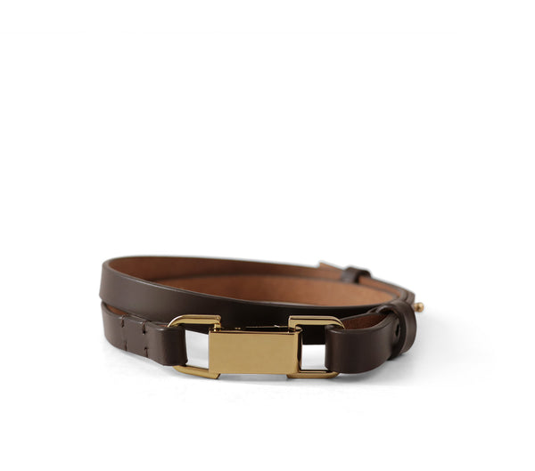 Nappa Dori Saddle Buckle Belt