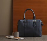 DUAL ZIP LAPTOP BAG LEATHER 15 INCH