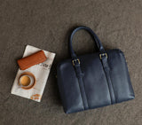 DUAL ZIP LAPTOP BAG LEATHER 15 INCH