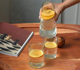 TEXTURED WATER GLASS - SET OF 2