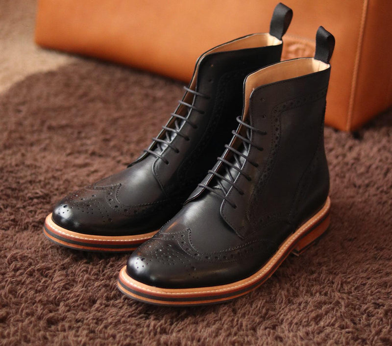 WILLIAM ANKLE BROGUE - Nappa Dori