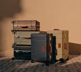 The Wingman check-in bag in a travel setting, a stylish and reliable choice for those seeking a premium luggage brand.