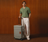 Wingman suitcases, luggage and trolleys designed with genuine leather and polycarbonate perfect for travel and international flights