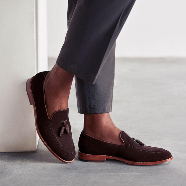Buy Loafer Suede Online Men's Tassel Loafer – Nappa Dori