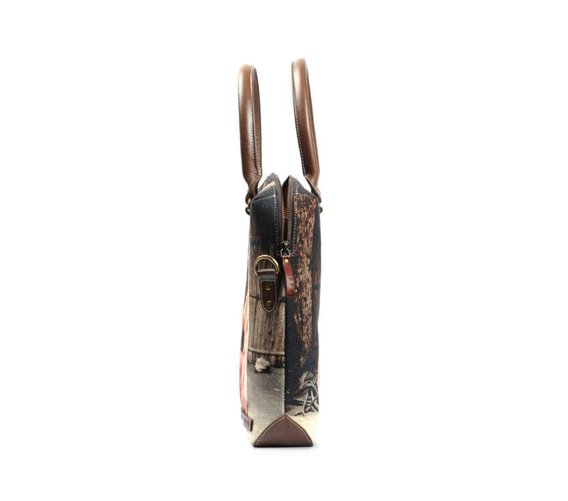 PRINTED LAPTOP BAG - Nappa Dori