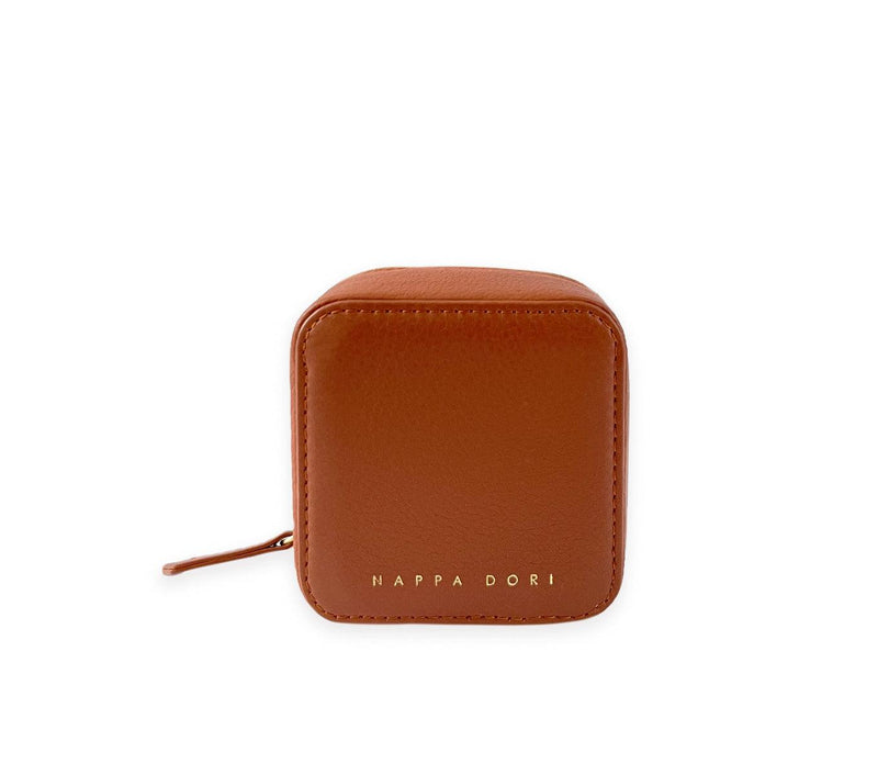 tan small coin pouch