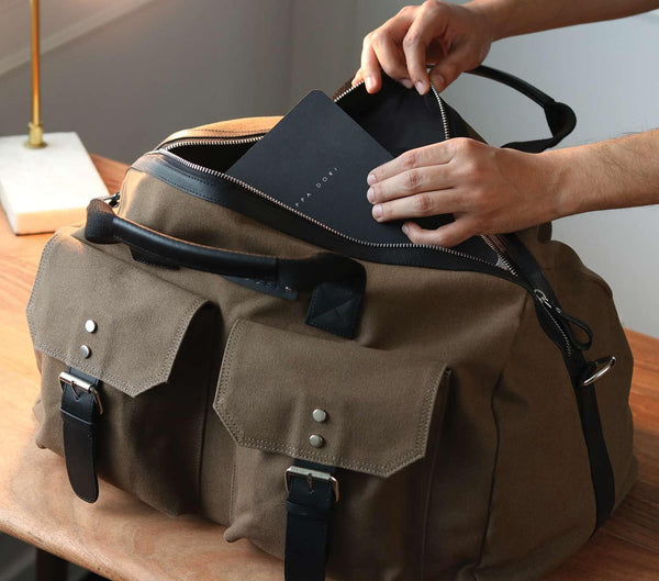 Leather Messenger Bag for Men & Women - Laptop Sized - Moonster