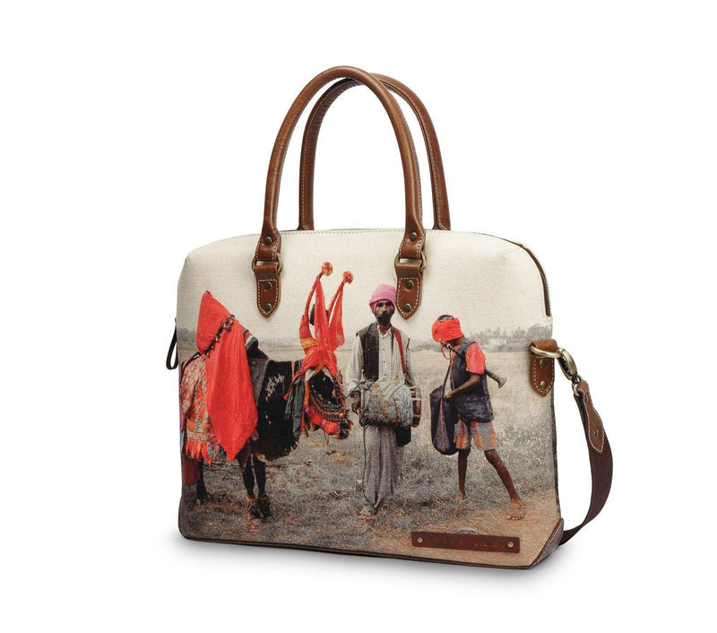 PRINTED LAPTOP BAG - Nappa Dori