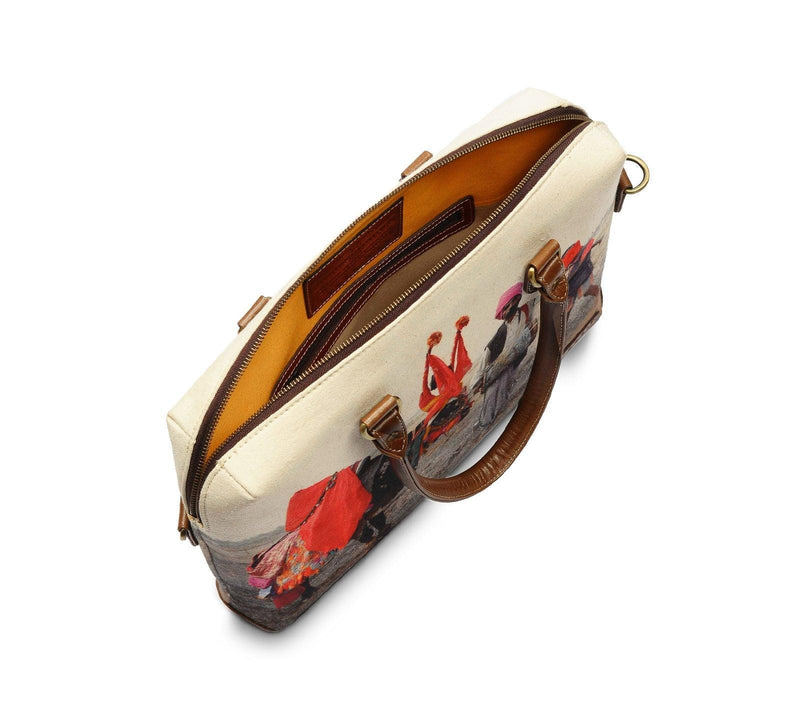PRINTED LAPTOP BAG - Nappa Dori