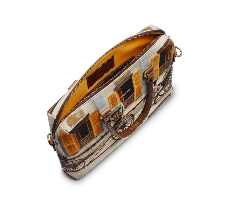 PRINTED LAPTOP BAG - Nappa Dori