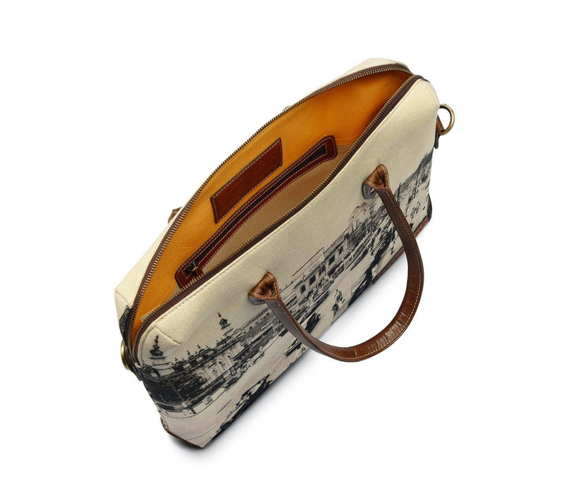 PRINTED LAPTOP BAG - Nappa Dori