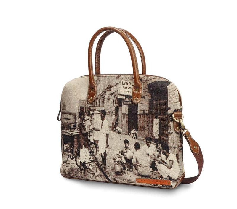 PRINTED LAPTOP BAG - Nappa Dori