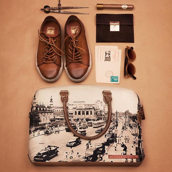 PRINTED LAPTOP BAG - Nappa Dori